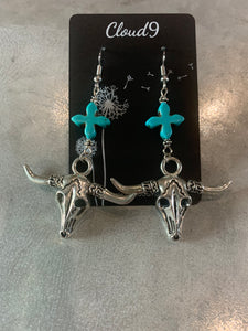 Longhorn  Earrings