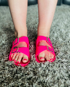 Top Moda Neon Sandals.