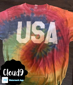 USA Tie dye T-shirt