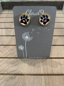 Paw Print Earrings
