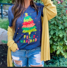 Load image into Gallery viewer, Feliz Navidad T-shirt