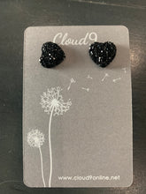 Load image into Gallery viewer, Druzy Hearts Earrings