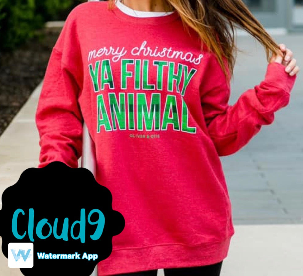 Filthy Animal Christmas Sweatshirt