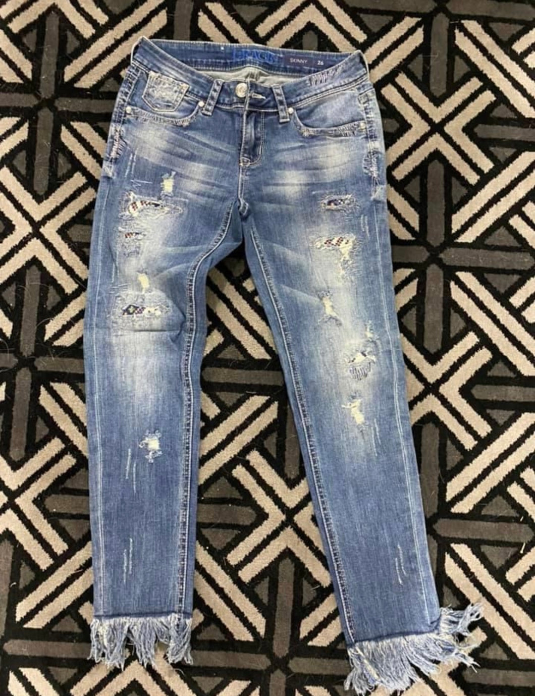 Grace Patchwork Jeans