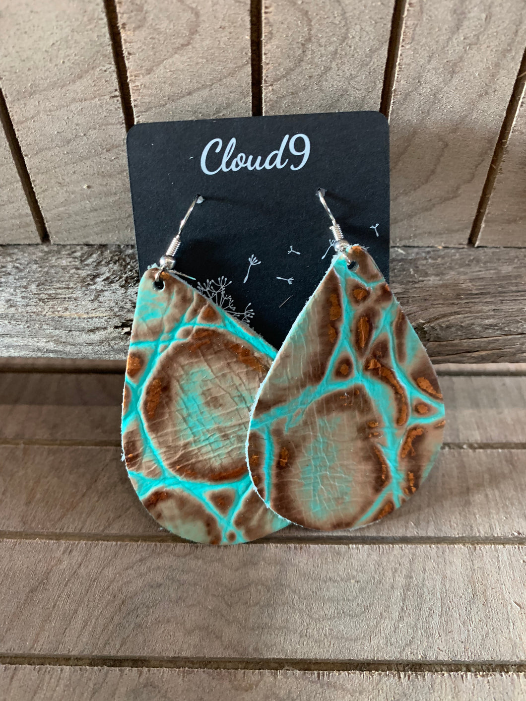 Turquoise Large teardrop Earring