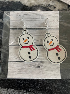Embroidery Holiday Earrings