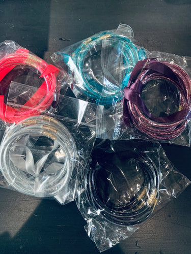 Glitter Jelly Bangles