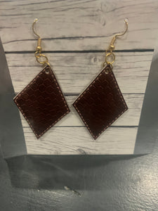 Embroidery diamond Earrings