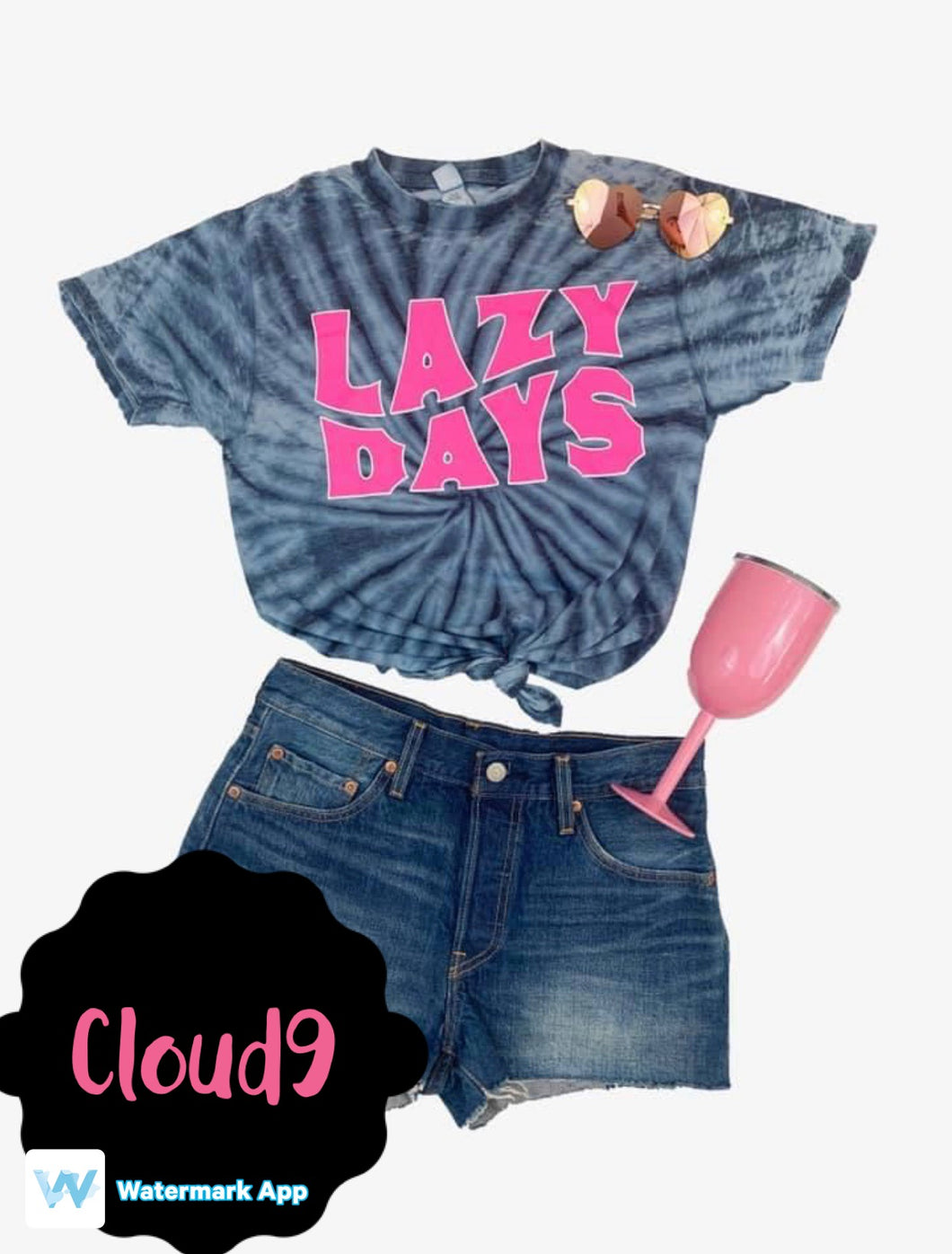 Lazy Days Tie Dye  T-shirt