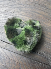 Load image into Gallery viewer, Leopard Heart Fur Keychains