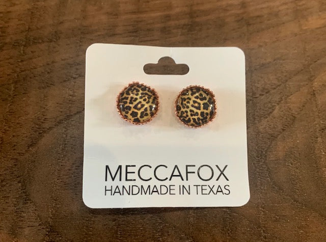 Cheetah Princess Stud Earring