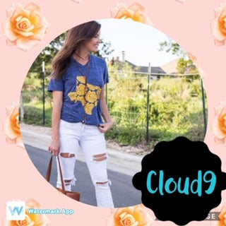 Yellow Rose V-Neck T-Shirt
