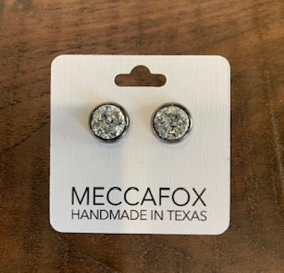 Light Silver stud earrings
