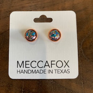 Blue Sparkle Studs