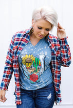 Load image into Gallery viewer, Red white blue Flannel
