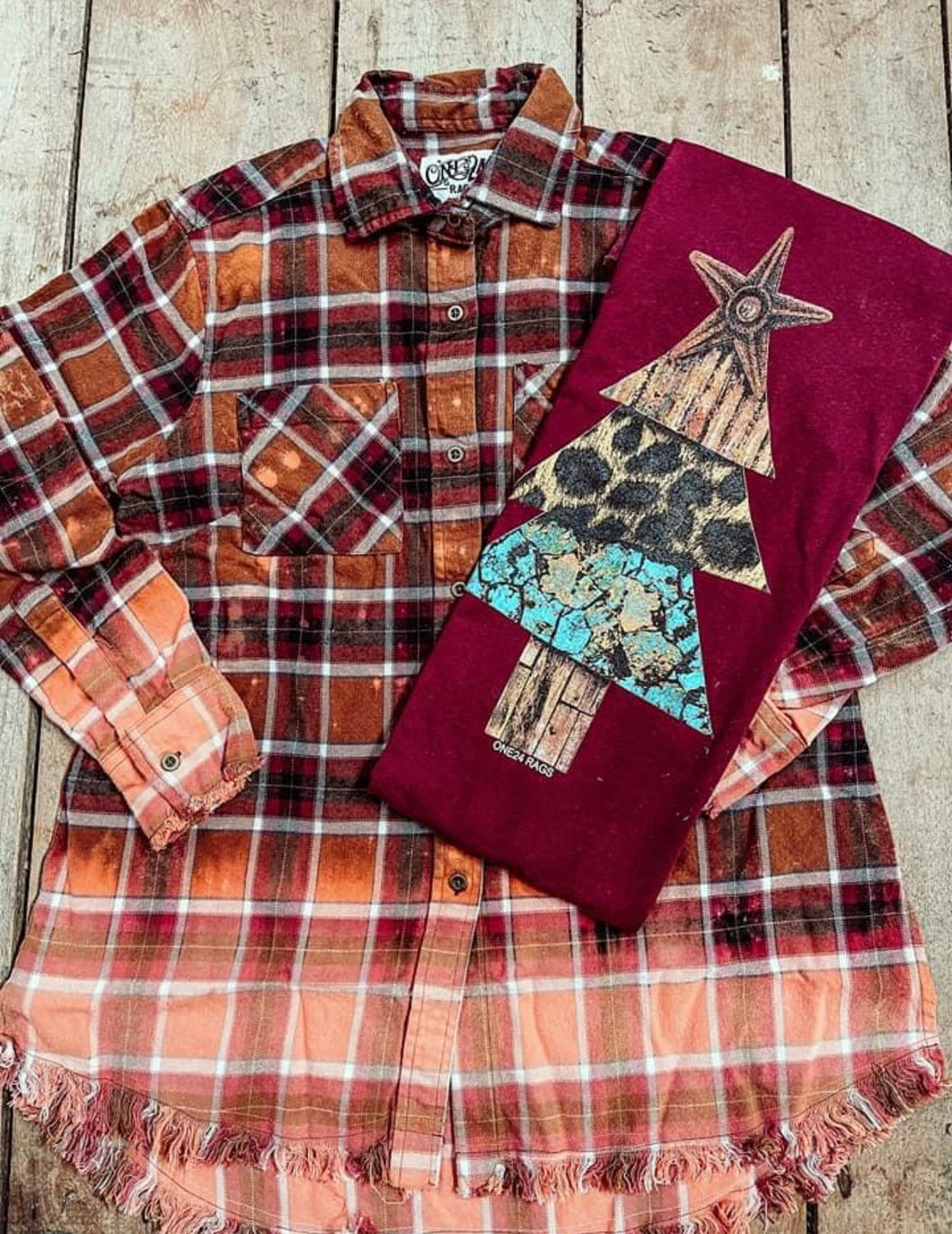 Rust Bleached Flannel