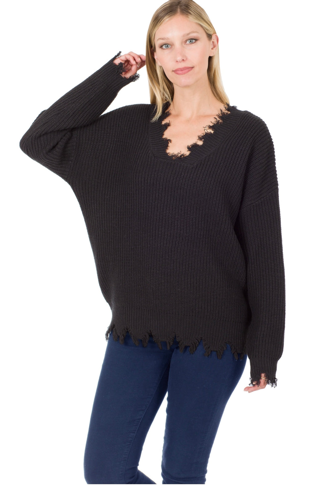 Drop Shoulder Sweater