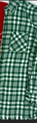 Green/White Flannel
