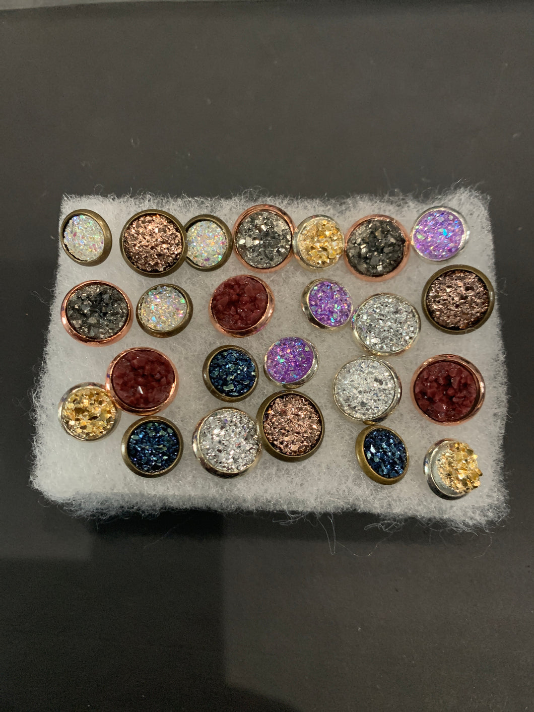 Druzy push pins