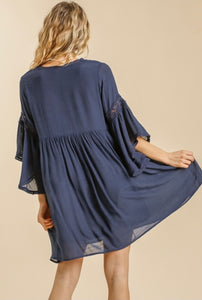 Umgee Bell Sleeve Dress