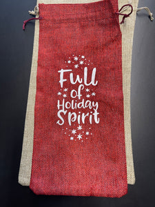Christmas Wine Bags
