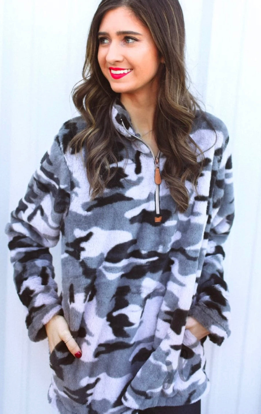 Hunter Gray Camo Pullover