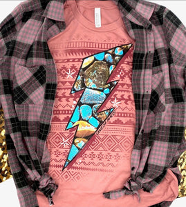 Gray and Pink Flannel